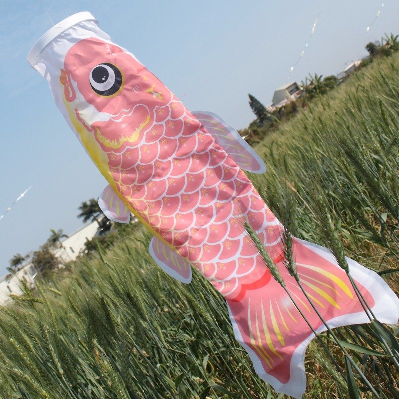 台灣鯉魚旗90CM (粉紅) - 擺飾/家飾品 - 其他材質 粉紅色