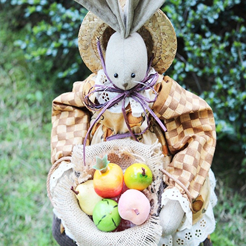 鄉村雜貨貝絲兔娃娃 - 手作材料包 - 其他 - 其他材質 多色