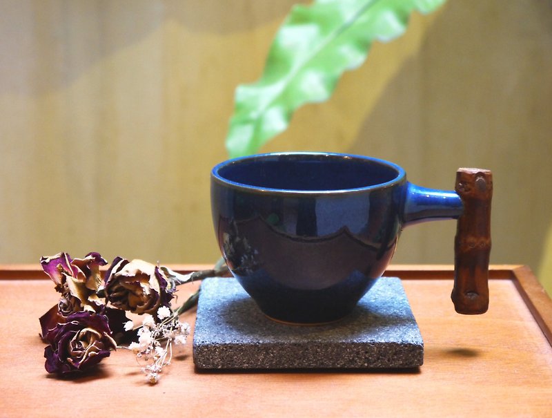 [Taiwan Blue] Bamboo Little Coffee Single Entry - Teapots & Teacups - Other Materials Multicolor