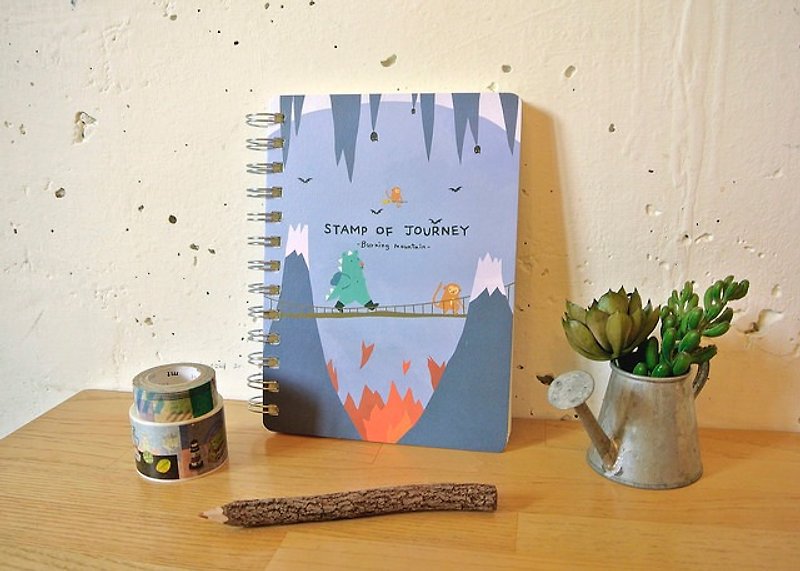 Dimeng Qi Stamp of Journey Adventure Collection Chapter v.2-Volcano - Notebooks & Journals - Paper Blue