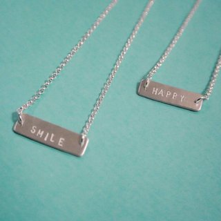 【クリスマス（プレゼント交換）】（カップルプレゼント）【カスタマイズ】スモールリスト スターリングシルバーネックレス（オスとメスペアチェーン）（お揃いの手触りノック）
