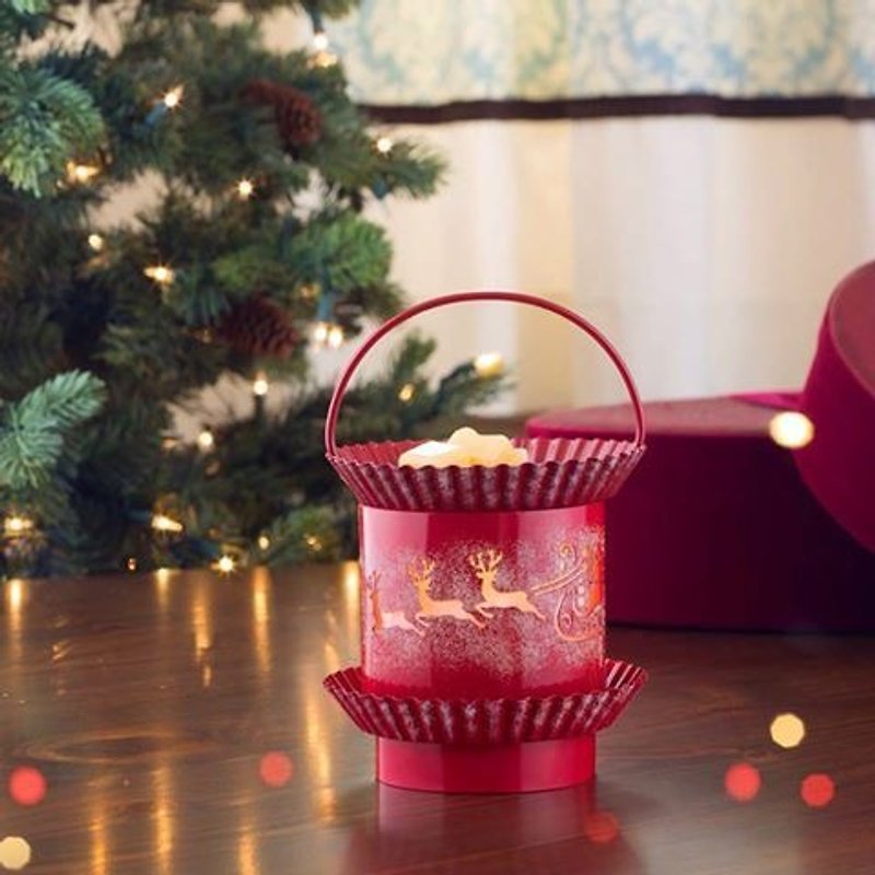 香氛溶蠟壁燈(聖誕雪橇)聖誕節禮物室內裝飾送禮 - 香氛蠟燭/燭台 - 其他金屬 紅色