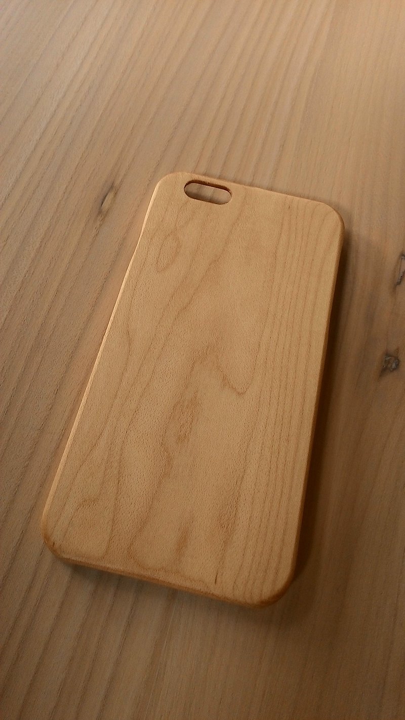 微森林．iPhone 6 純原木 木製手機殼-楓木（基本木紋款） - 手機殼/手機套 - 木頭 金色
