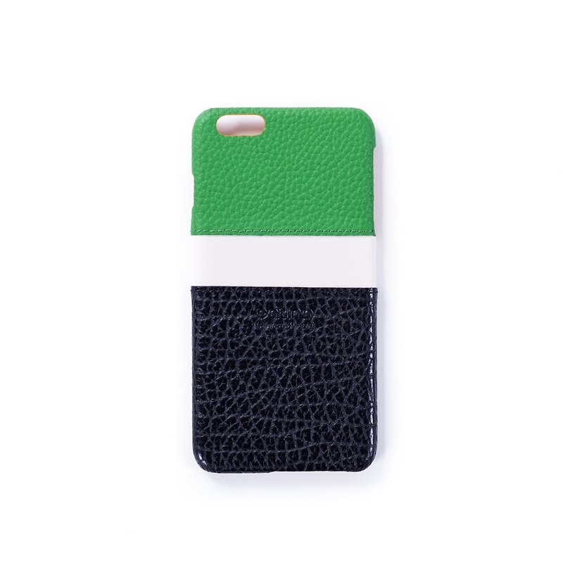 緑青|手作りのカスタム革・iPhone・アンドロイド・純粋な革革の携帯電話のシェル甲羅 - スマホケース - 革 多色