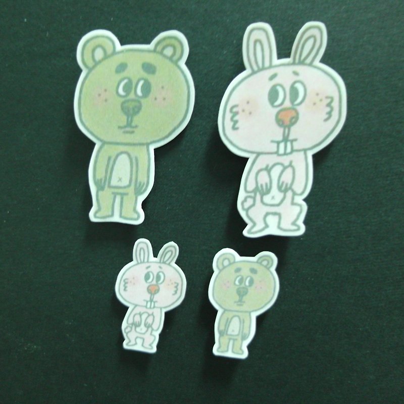 [Microphone card and cool Ma] - Stickers - Paper Multicolor