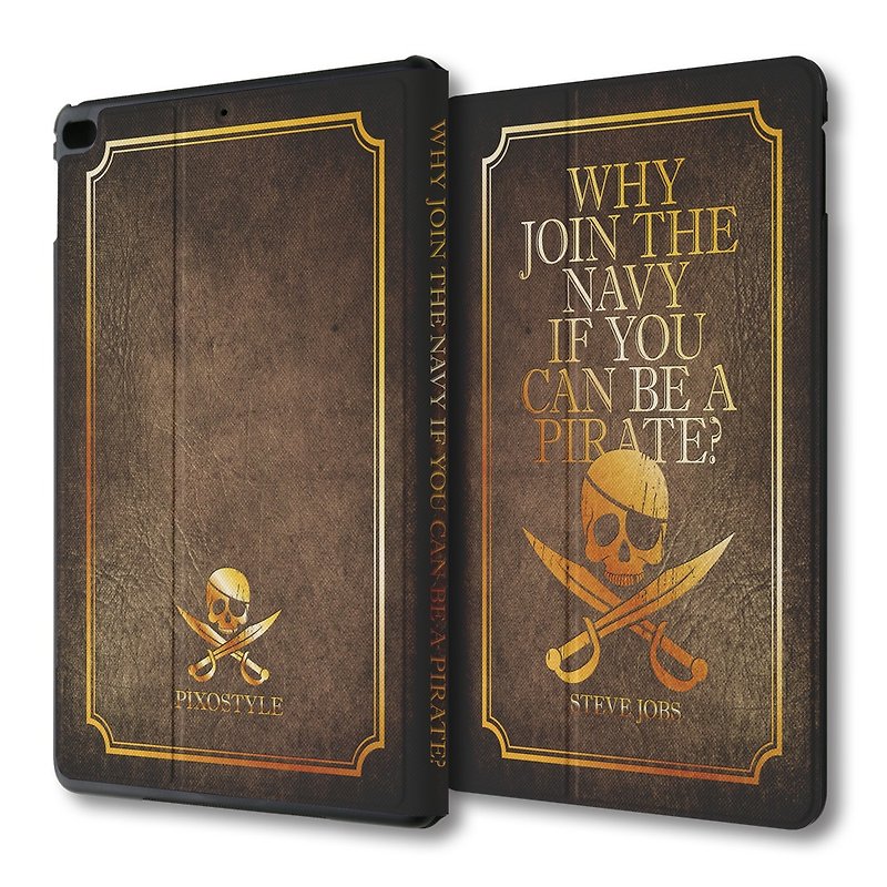Clearance discount iPad mini multi-angle flip leather case if you can be a pirate PSIBM-027 - Tablet & Laptop Cases - Faux Leather Brown