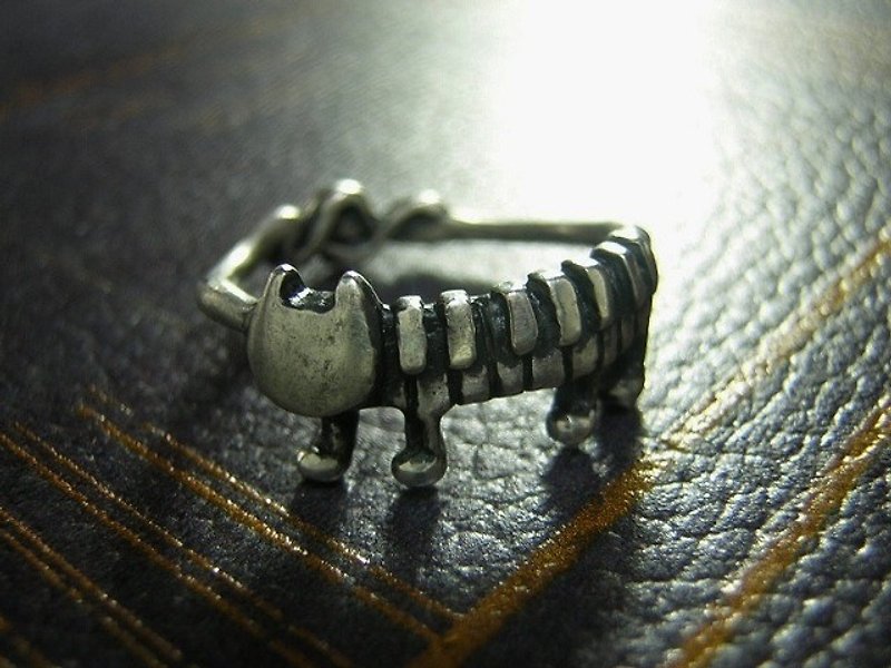 do re miaow fa so la ci do ( cat sterling silver ring 貓 猫 鋼琴 钢琴 戒指 指环 指環 刻字 銀 ) - General Rings - Other Metals Silver