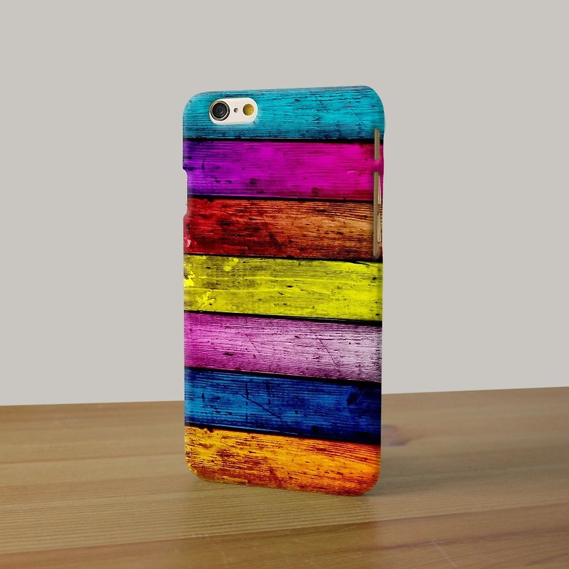 Wood Rainbow 05 3D Full Wrap Phone Case, available for  iPhone 7, iPhone 7 Plus, iPhone 6s, iPhone 6s Plus, iPhone 5/5s, iPhone 5c, iPhone 4/4s, Samsung Galaxy S7, S7 Edge, S6 Edge Plus, S6, S6 Edge, S5 S4 S3  Samsung Galaxy Note 5, Note 4, Note 3,  Note 2 - เคส/ซองมือถือ - พลาสติก 