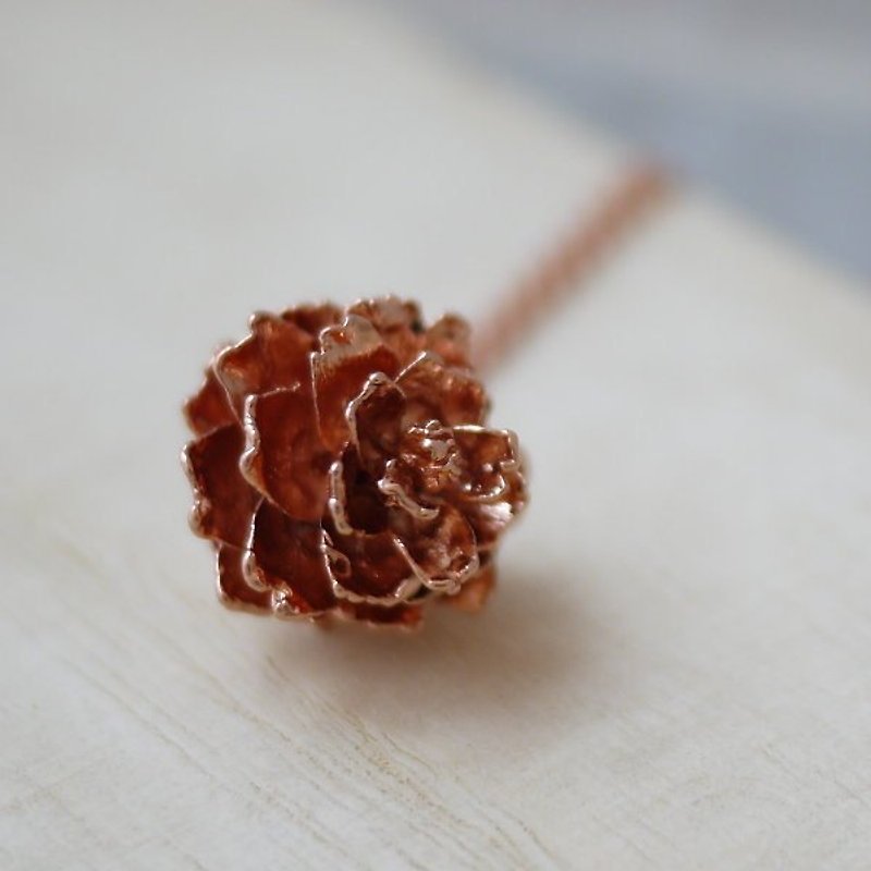 [Gold * Charlene‧ Jewelry] Gold Pine Cone Necklace Rose Gold - Necklaces - Other Metals 