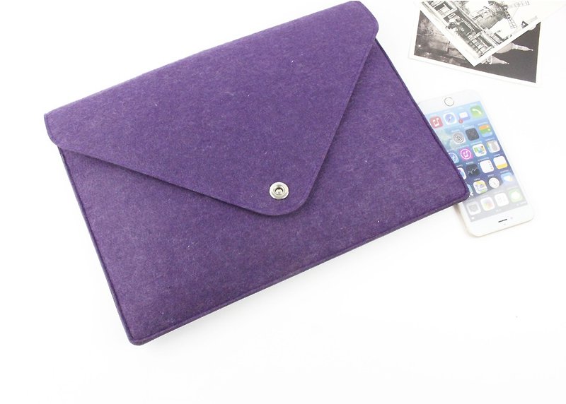 Customized computer protective cover, felt cover, laptop bag, computer bag, new Macbook 12 057P - Tablet & Laptop Cases - Other Materials Purple