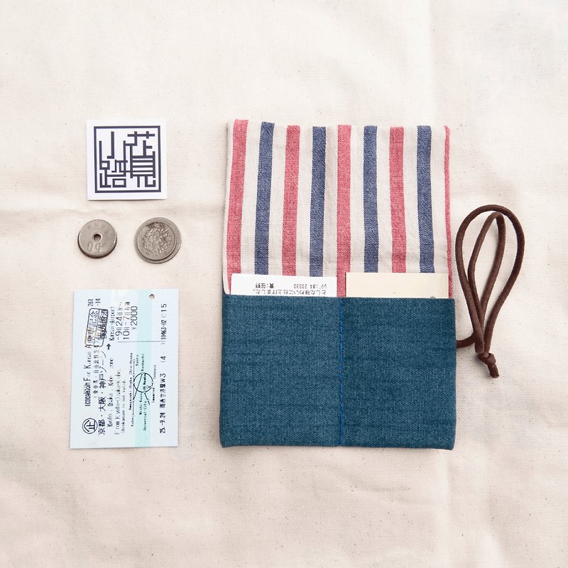 Fun Day [small] business card holder / purse / Portable folder / light misty - ที่ตั้งบัตร - วัสดุอื่นๆ สีน้ำเงิน
