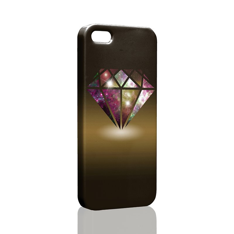 ロックダイヤモンドiPhone X 8 7 6sプラス5sサムスンS7 S8 S9電話ケース - スマホケース - プラスチック ゴールド