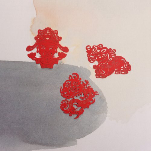 mark taiwan 文創紀念品 麥麥大節慶-好讚系列3入組 紙雕書籤 | 節慶 開運祈福 文具送禮