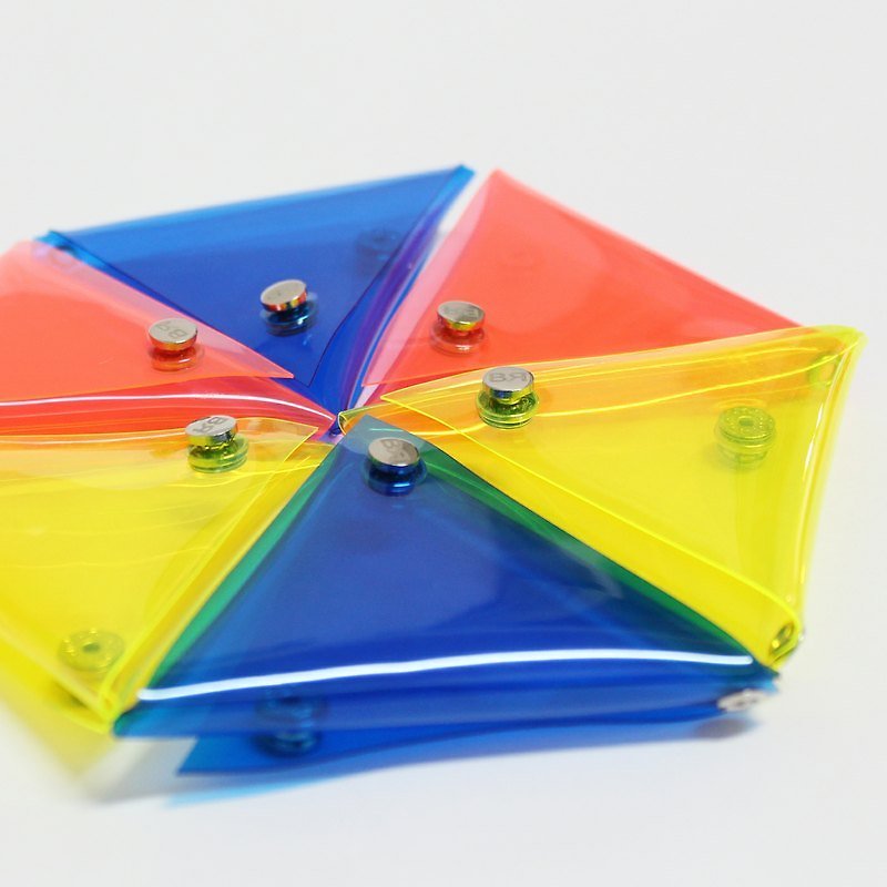 【BE.RUBY】三角項鍊零錢包 - 小銭入れ - プラスチック イエロー