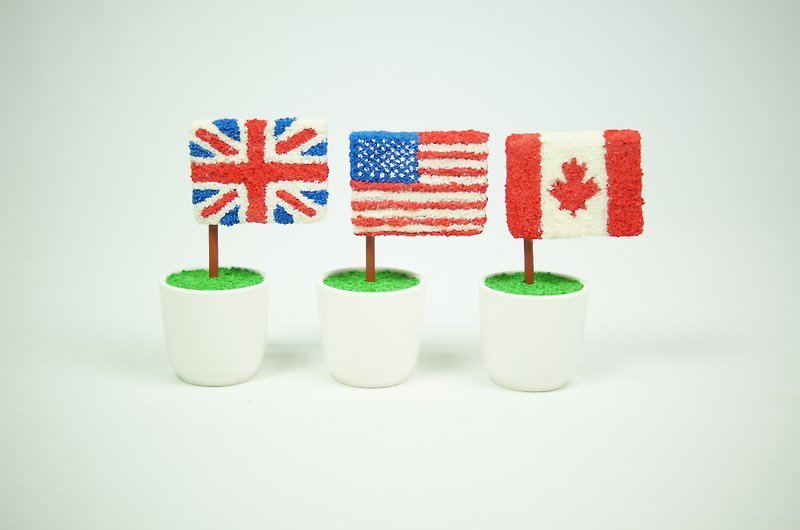 【BONSAI MAN】イギリス、アメリカ、カナダの国旗ツリー - 観葉植物 - その他の素材 