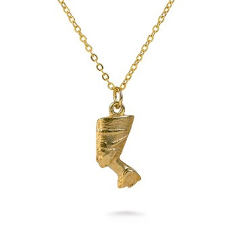Ancient Egyptian Nefertiti Necklace - สร้อยคอ - โลหะ สีทอง