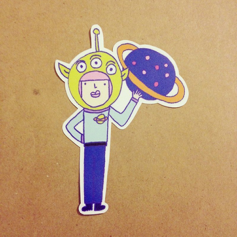 big sticker / toy story alien - สติกเกอร์ - กระดาษ สีเขียว