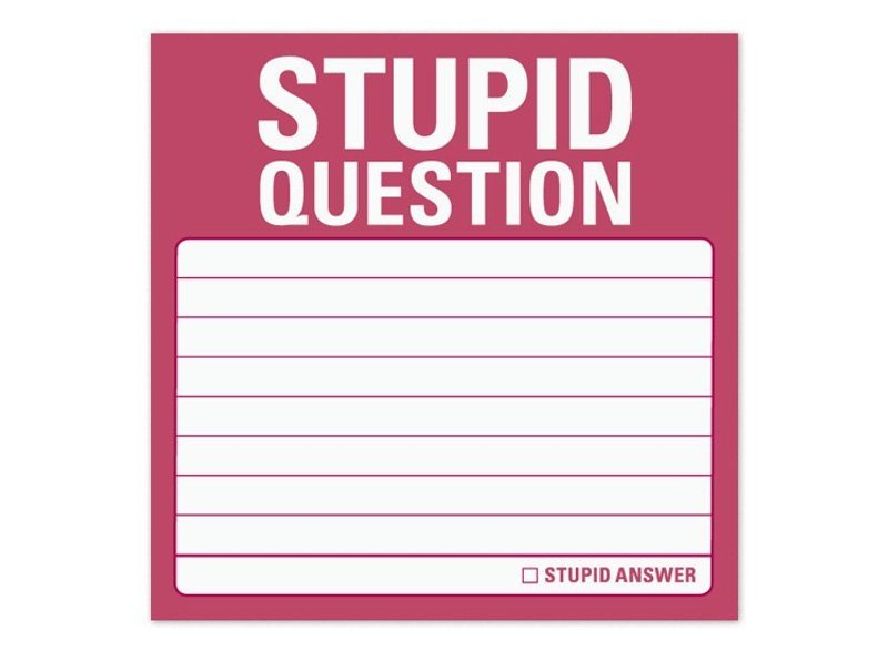 Stupid Question 便利貼 - สติกเกอร์ - กระดาษ สีม่วง