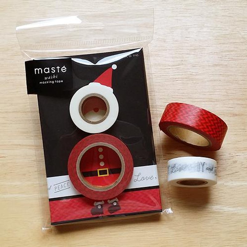 Maste and paper tape Winter Xmas [2 into the group - Santa Claus (MST-MKT35-A)] - มาสกิ้งเทป - กระดาษ สีแดง