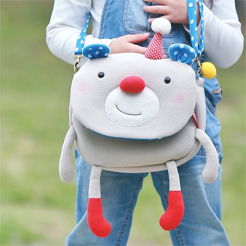 Balloon-Big Side Backpack (Baby Bear) - Messenger Bags & Sling Bags - Other Materials Gold