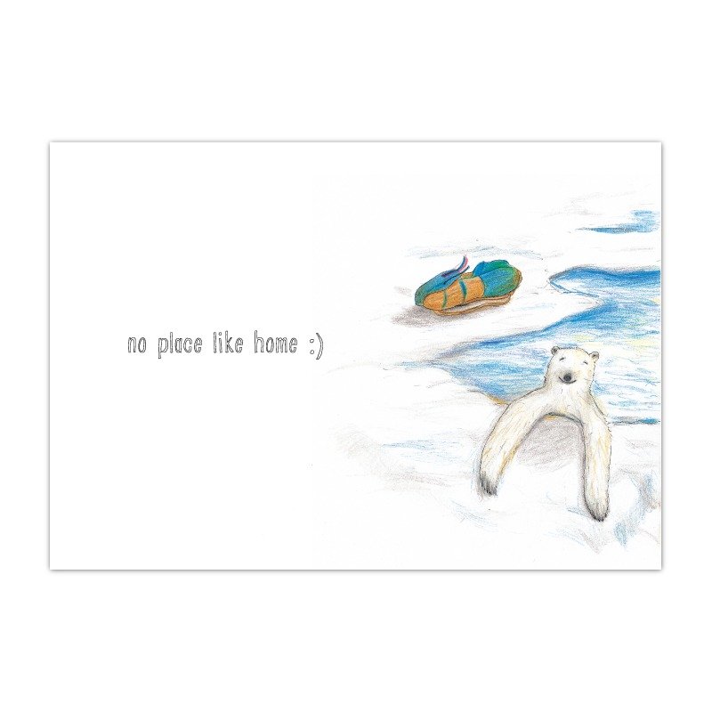 Postcards〗 〖No place like home - การ์ด/โปสการ์ด - กระดาษ ขาว