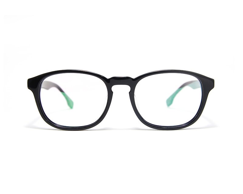 Optical Glasses│Handmade Acetate Eyewear│Black Vintage Frame│2is 12C1 - กรอบแว่นตา - วัสดุอื่นๆ สีดำ