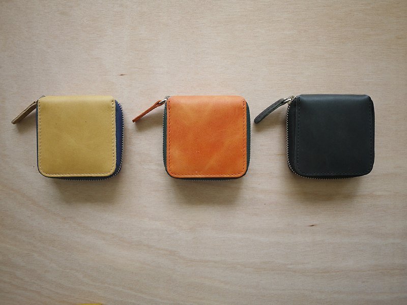 Coin Purse-Mustard Yellow - Coin Purses - Genuine Leather 