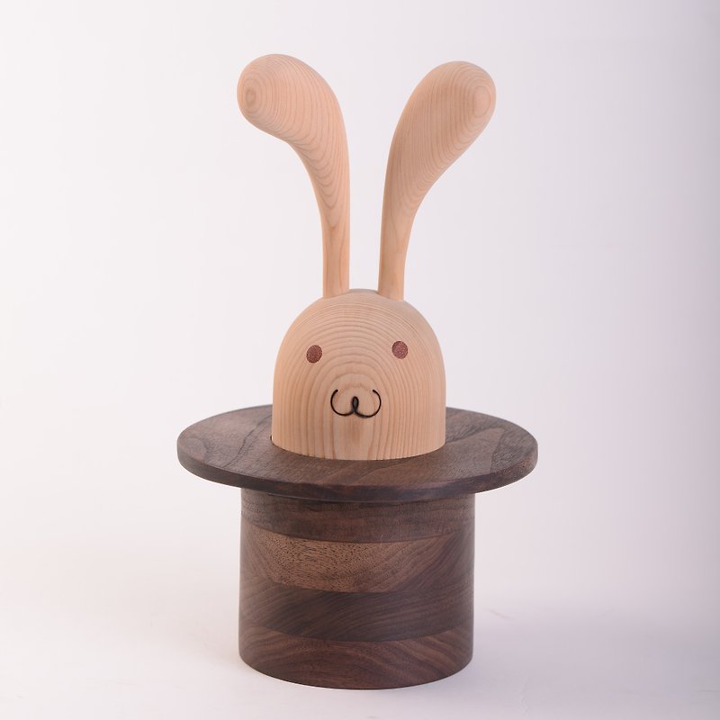 【Even 】Magic Rabbit / Proposal / Storage Jar / Solid Wood - ของวางตกแต่ง - ไม้ 