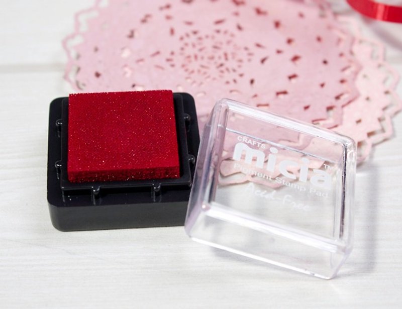 Small stamp pad - dark red - Stamps & Stamp Pads - Other Materials 