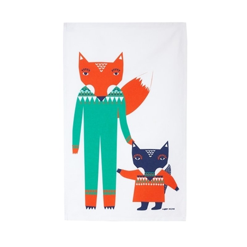 Fox Friend painted cloth napkins | Donna Wilson - ผ้ารองโต๊ะ/ของตกแต่ง - วัสดุอื่นๆ 