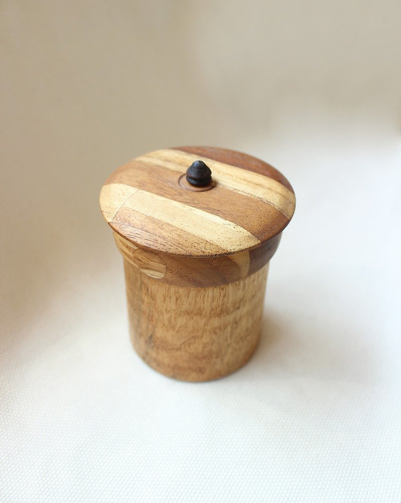 木製收納罐 - 木工/竹藝/紙雕 - 木頭 咖啡色