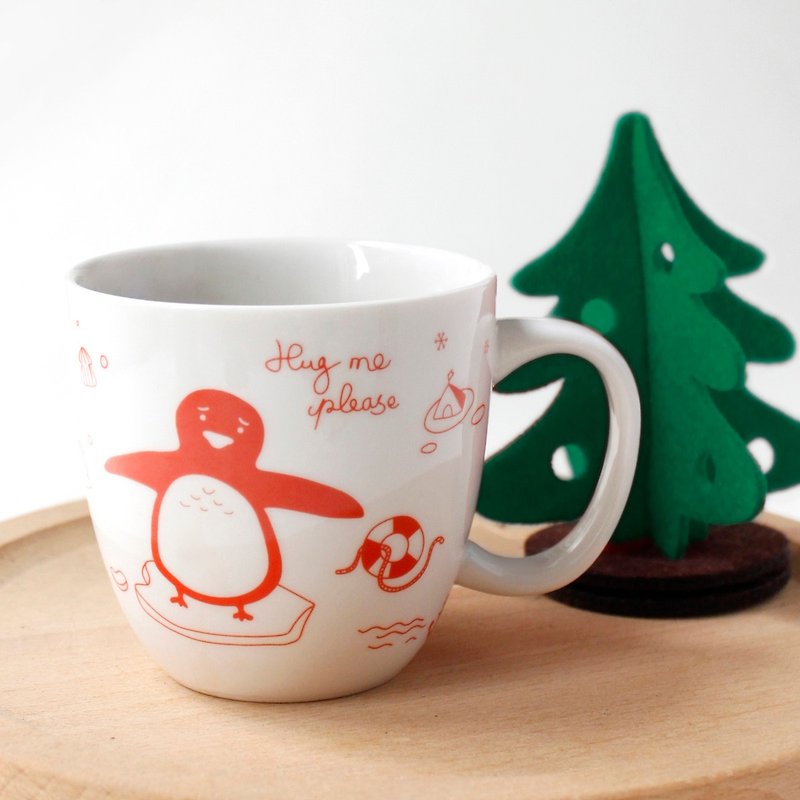 วัสดุอื่นๆ ถ้วย - U-PICK original product life New Year series of ceramic cup gift red / green mug cup Creative