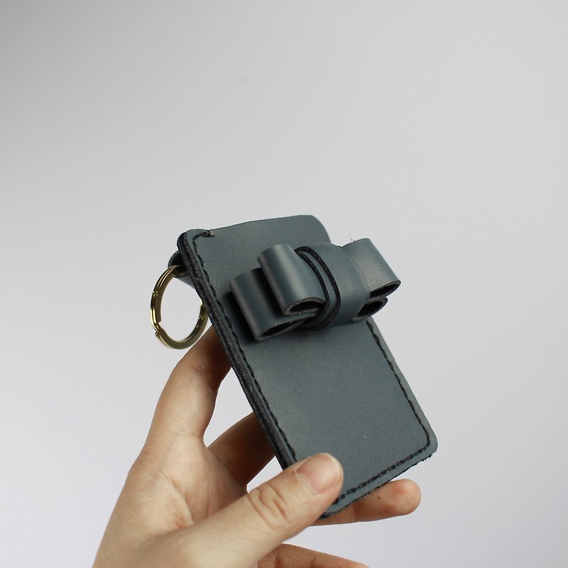 すす次元の装飾深い接合カードパック用zemoneni手 - 財布 - 革 グレー