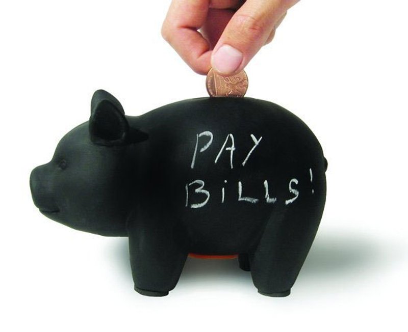 Blackboard pig piggy bank - Other - Other Materials Black