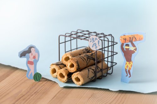 Thick seaweed egg rolls