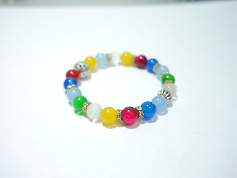 S & amp; A- Cai Tong opal bracelet - beaded - สร้อยข้อมือ - วัสดุอื่นๆ หลากหลายสี