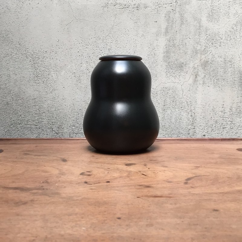 初地茶倉 烏金 - 花瓶/花器 - 其他材質 黑色