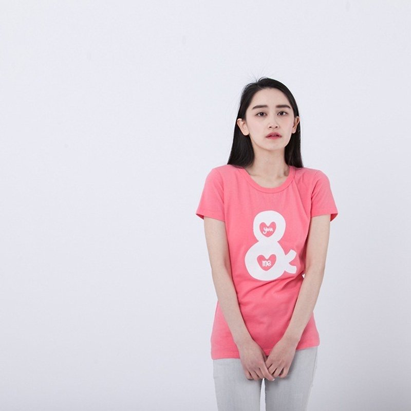 U&ME peach cotton Women T-shirt - Women's T-Shirts - Cotton & Hemp Pink