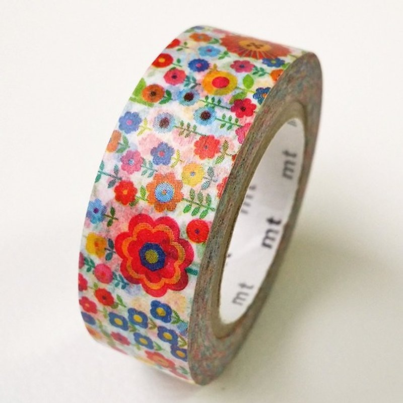 mt and paper tape mt ex [flowers. Hanabatake (MTEX1P101)] - Washi Tape - Paper Multicolor