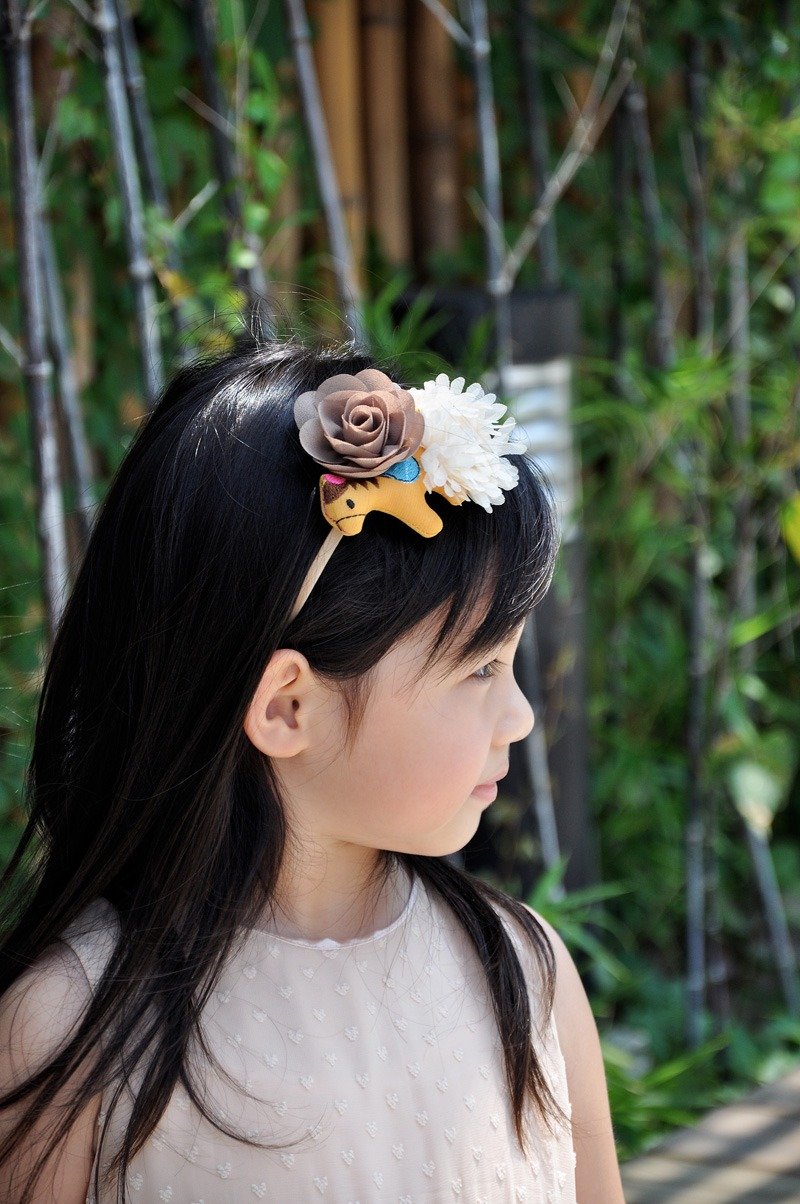 女の子ヘッドウェア - ヘアアクセサリー - その他の素材 ブラウン