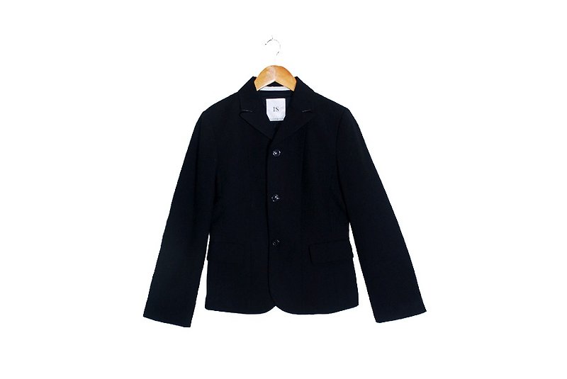 {:::キリンキリン誰:::} _日本古来の3ボタン黒のスーツのジャケットのポケット - ブレザー・コート - その他の素材 ブラック