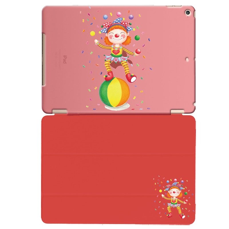 手繪愛情系列-愛情小丑-莎濱娜sabrina<iPad / iPad Air>保護殼 - 平板/電腦保護殼/保護貼 - 塑膠 紅色
