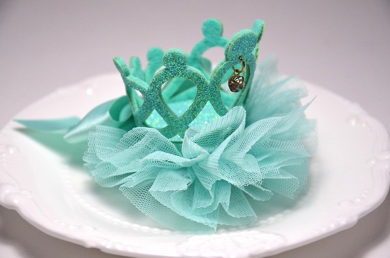 Princess Crown Series - green hollow diamond edition - Bibs - Other Materials Green
