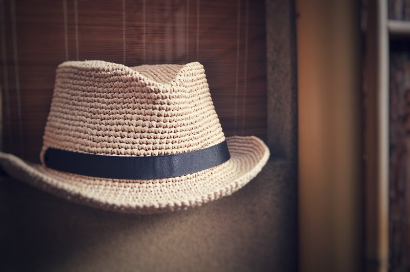 * Material package -Fedora gentleman straw hat - Other - Other Materials 