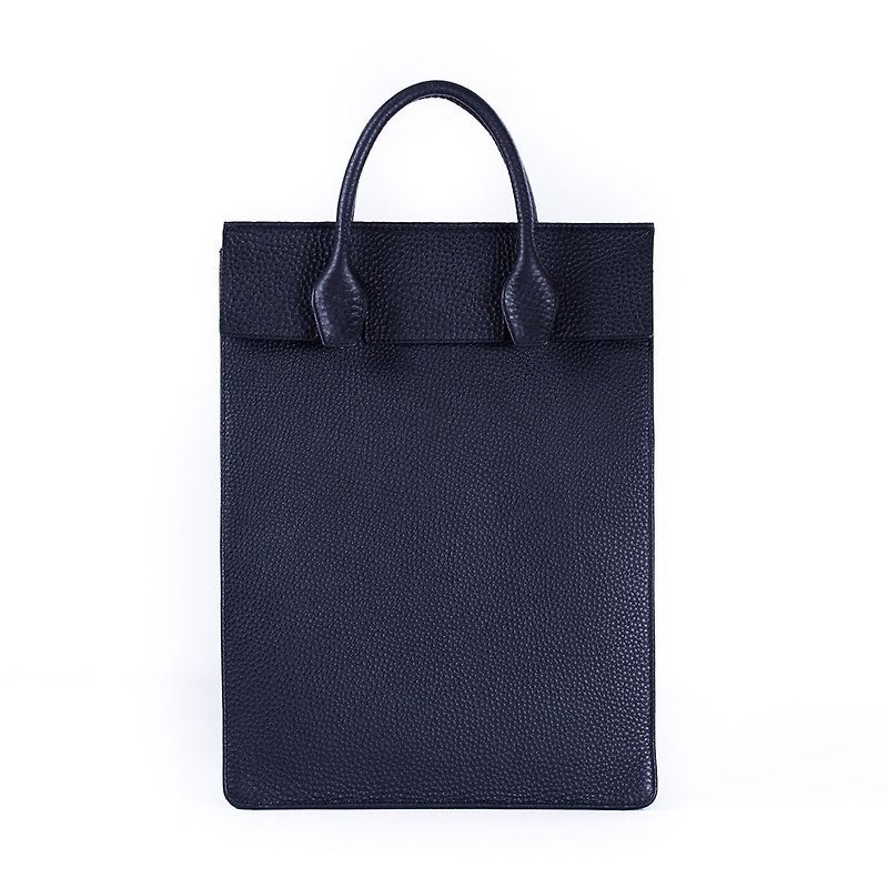 Patina custom handmade leather handbag Sylva · Briefcase - กระเป๋าเอกสาร - หนังแท้ สีดำ