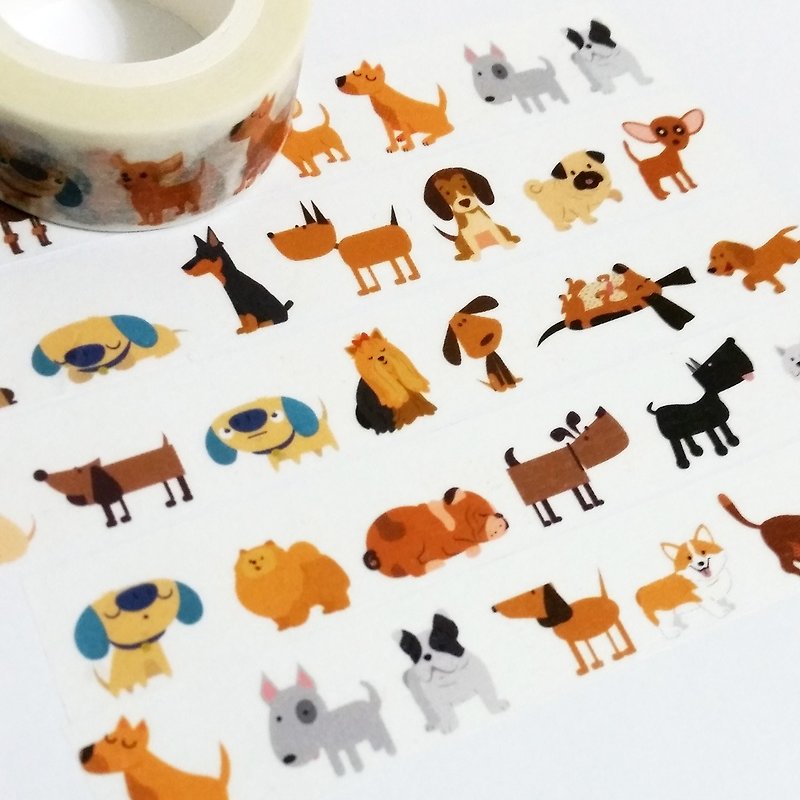 Masking Tape I Love Dogs - Washi Tape - Paper 