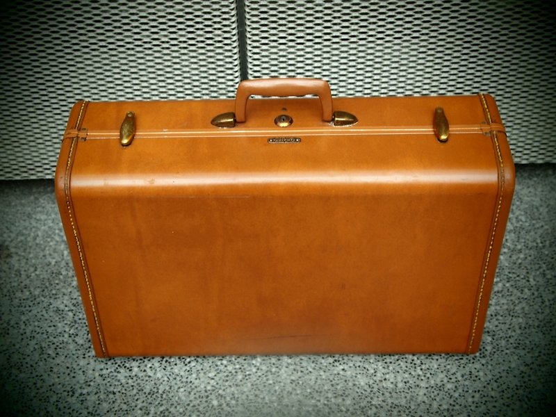1950 Samsonite 21 inch antique trunk - กระเป๋าเดินทาง/ผ้าคลุม - วัสดุอื่นๆ สีนำ้ตาล