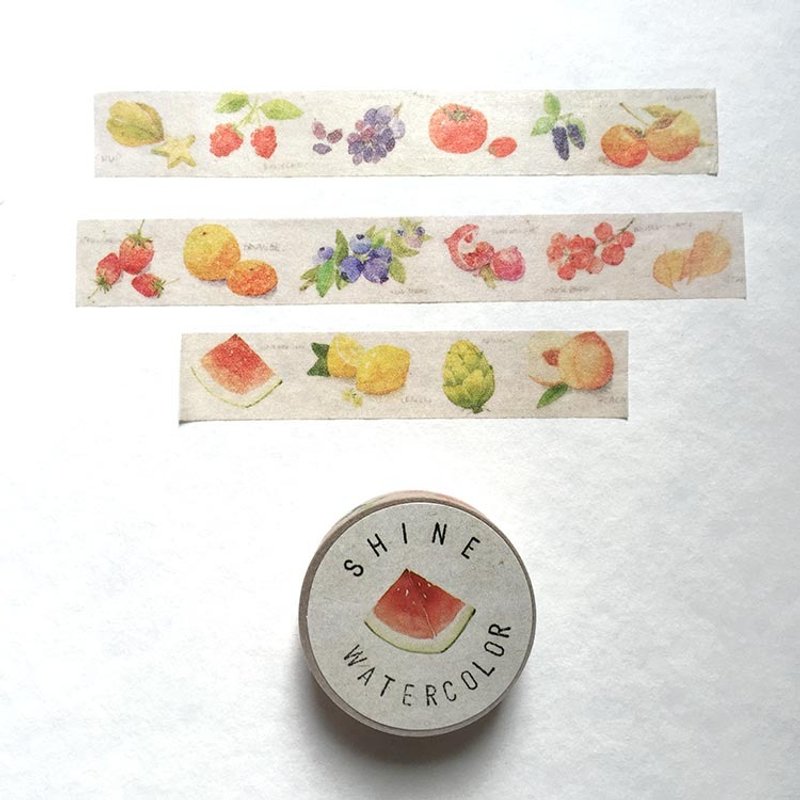 Shine summer fruits and paper tape PDA necessary {} - Washi Tape - Paper Multicolor