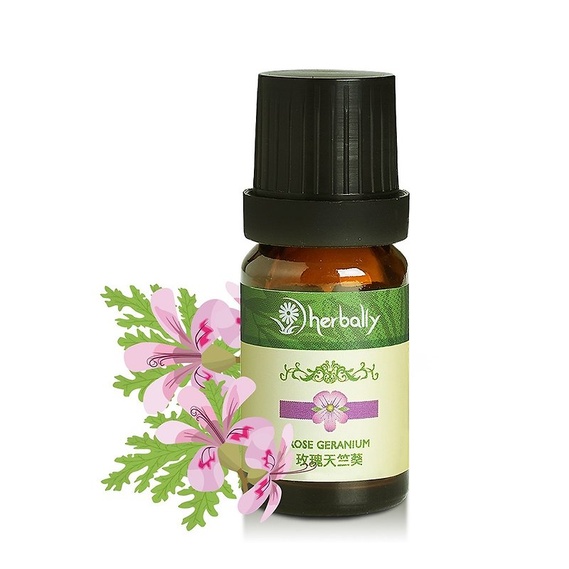 Pure natural single essential oil-Rose Geranium [Non-toxic fragrance first choice] - น้ำหอม - พืช/ดอกไม้ สีเขียว