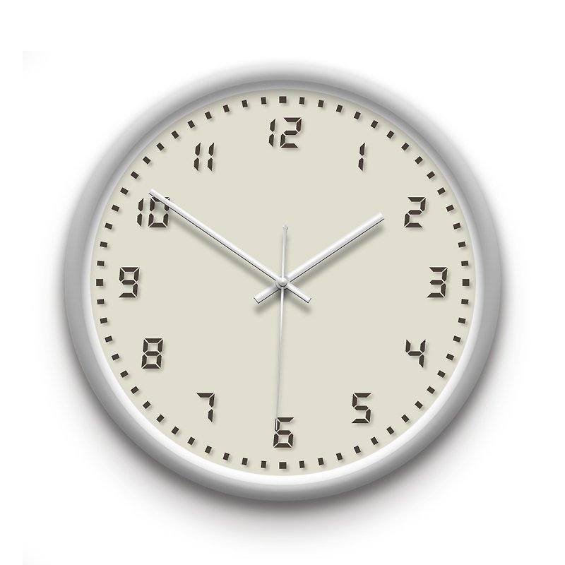 AppleWork iWatch創造の壁時計：デジタルPSIC-033 - 時計 - プラスチック ホワイト